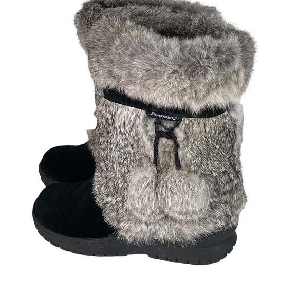 Bearpaw Tama Womens Suede and Fur Water Shedding Mid-Calf Winter Boot - Picture 2 of 12